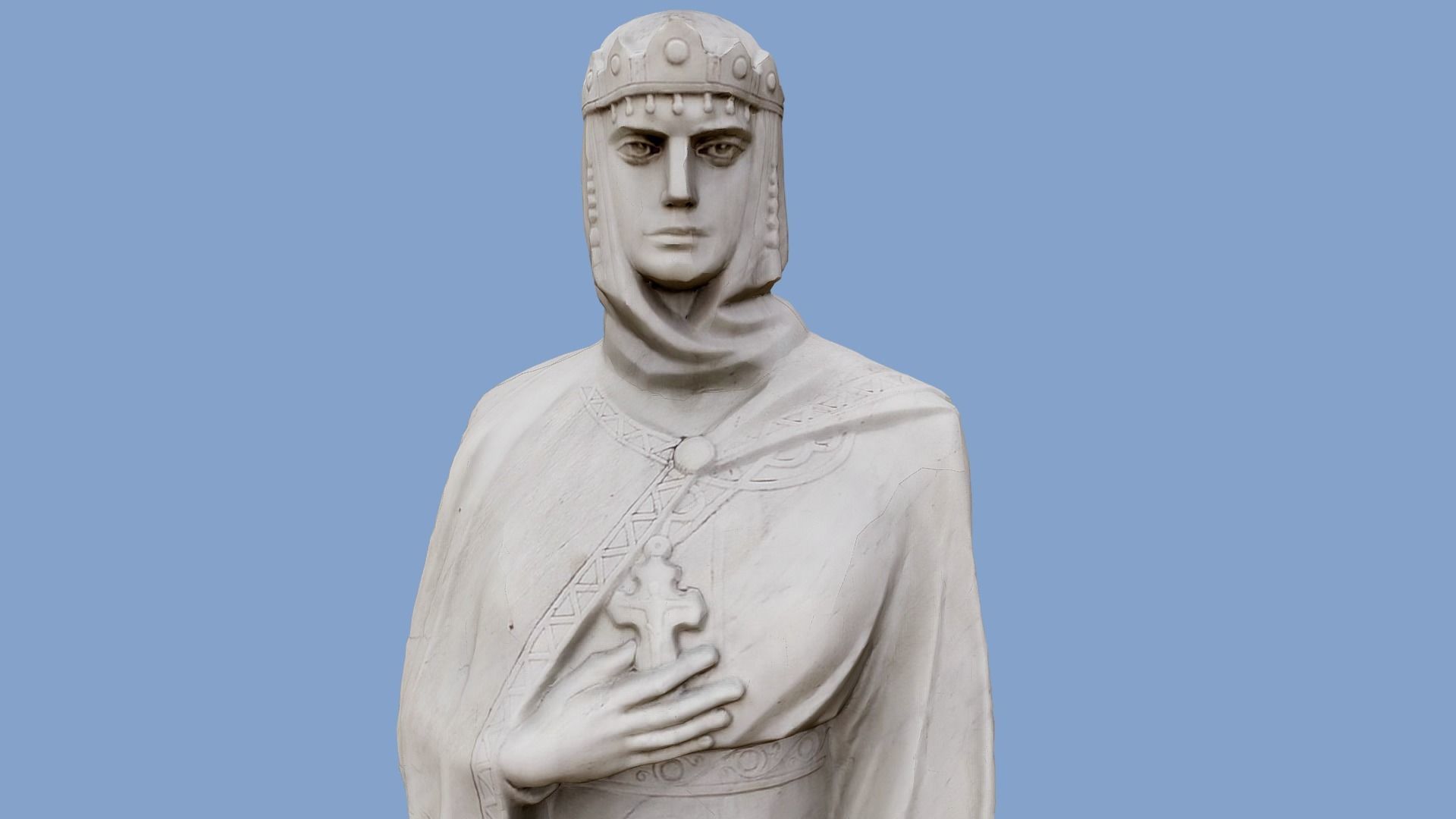 3D model - Monument to Princess Olga Kyiv Ukraine usdz gltf obj 3D model_9