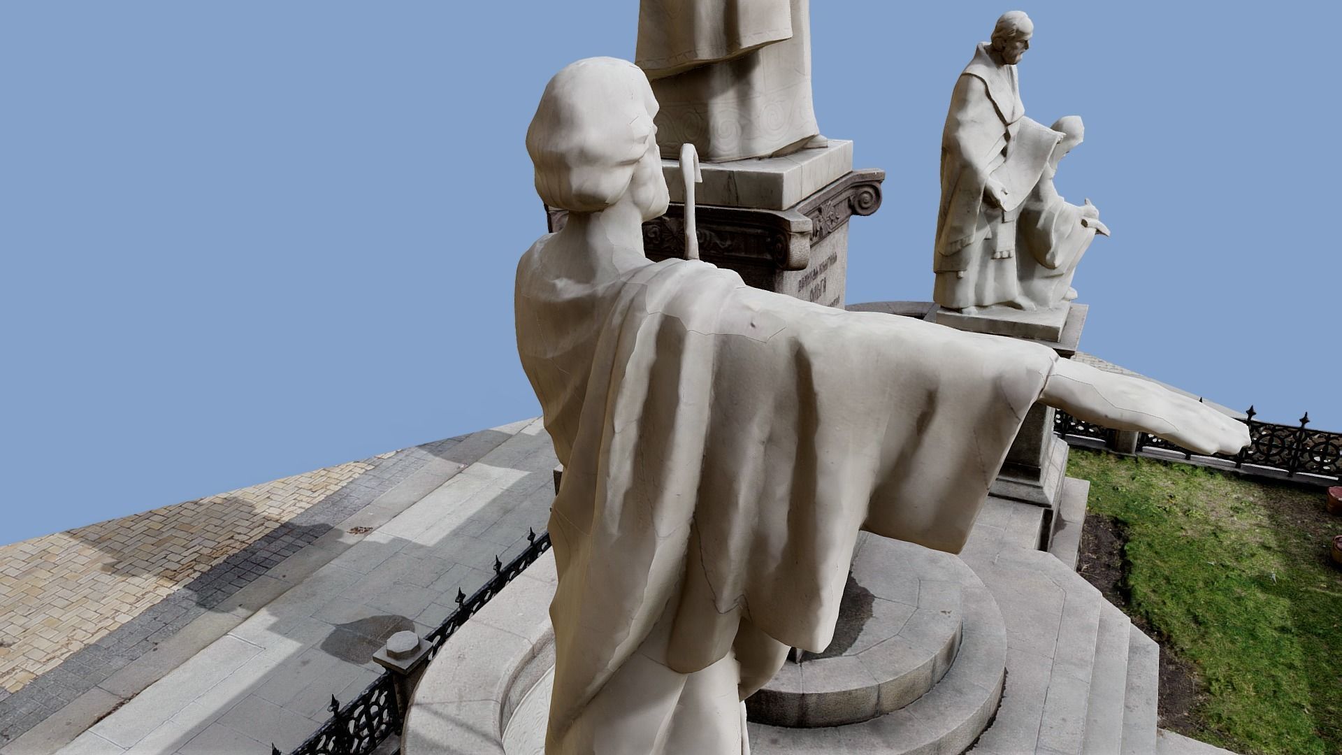 3D model - Monument to Princess Olga Kyiv Ukraine usdz gltf obj 3D model_14