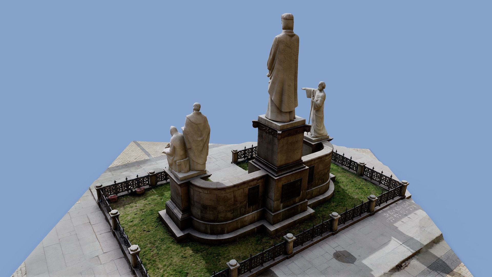 3D model - Monument to Princess Olga Kyiv Ukraine usdz gltf obj 3D model_2