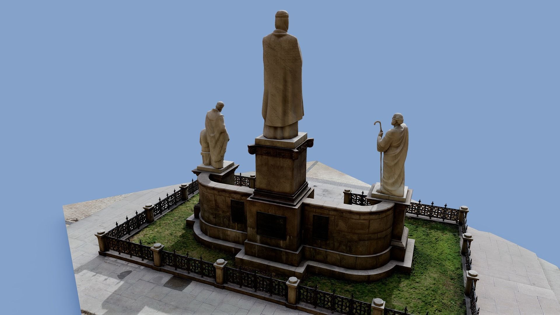 3D model - Monument to Princess Olga Kyiv Ukraine usdz gltf obj 3D model_5
