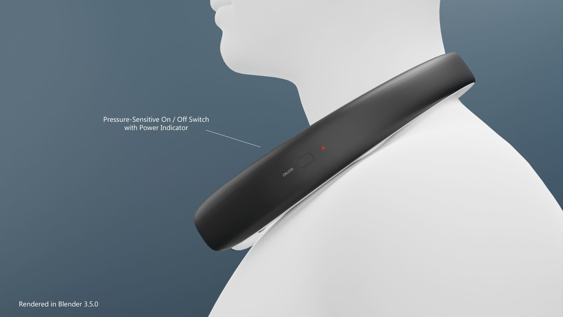 Personal Air Fan 3D model_2