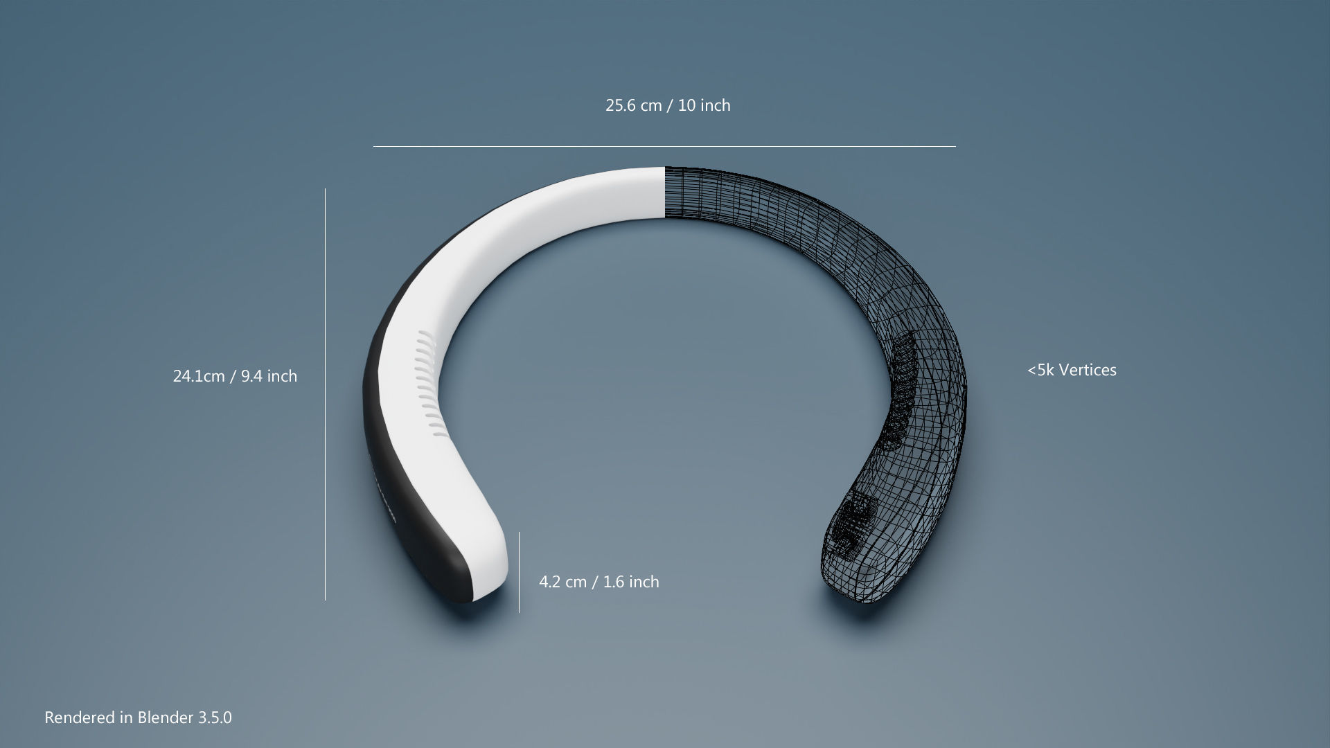 Personal Air Fan 3D model_5