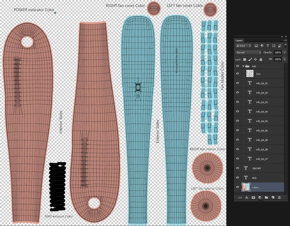 Personal Air Fan 3D model_8