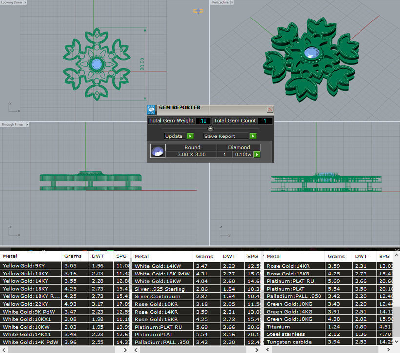 Enamel SnowFlake Double Layered Pendant 3D Model Print 3D print model_2
