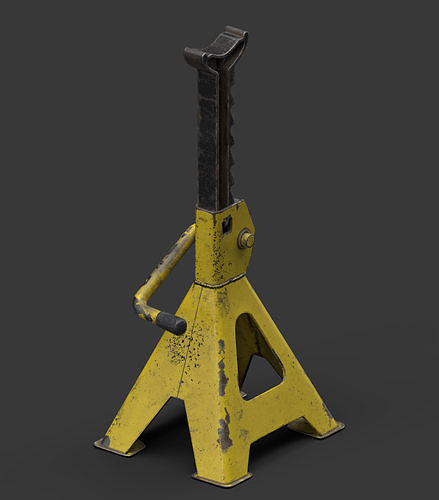 Jack Stand Low-poly 3D model 3