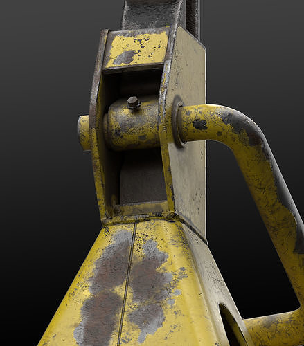 Jack Stand Low-poly 3D model 5