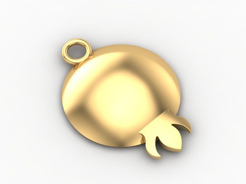 Pomegranate Pendant  3D Print Model 3D print model_1
