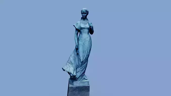 3D model - Lesya Ukrainka - Kyiv Ukraine  - usdz gltf obj