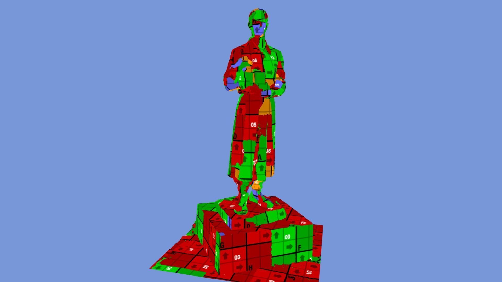 3D model - Gregory Skovoroda - Kyiv Ukraine - usdz gltf obj 3D model_17