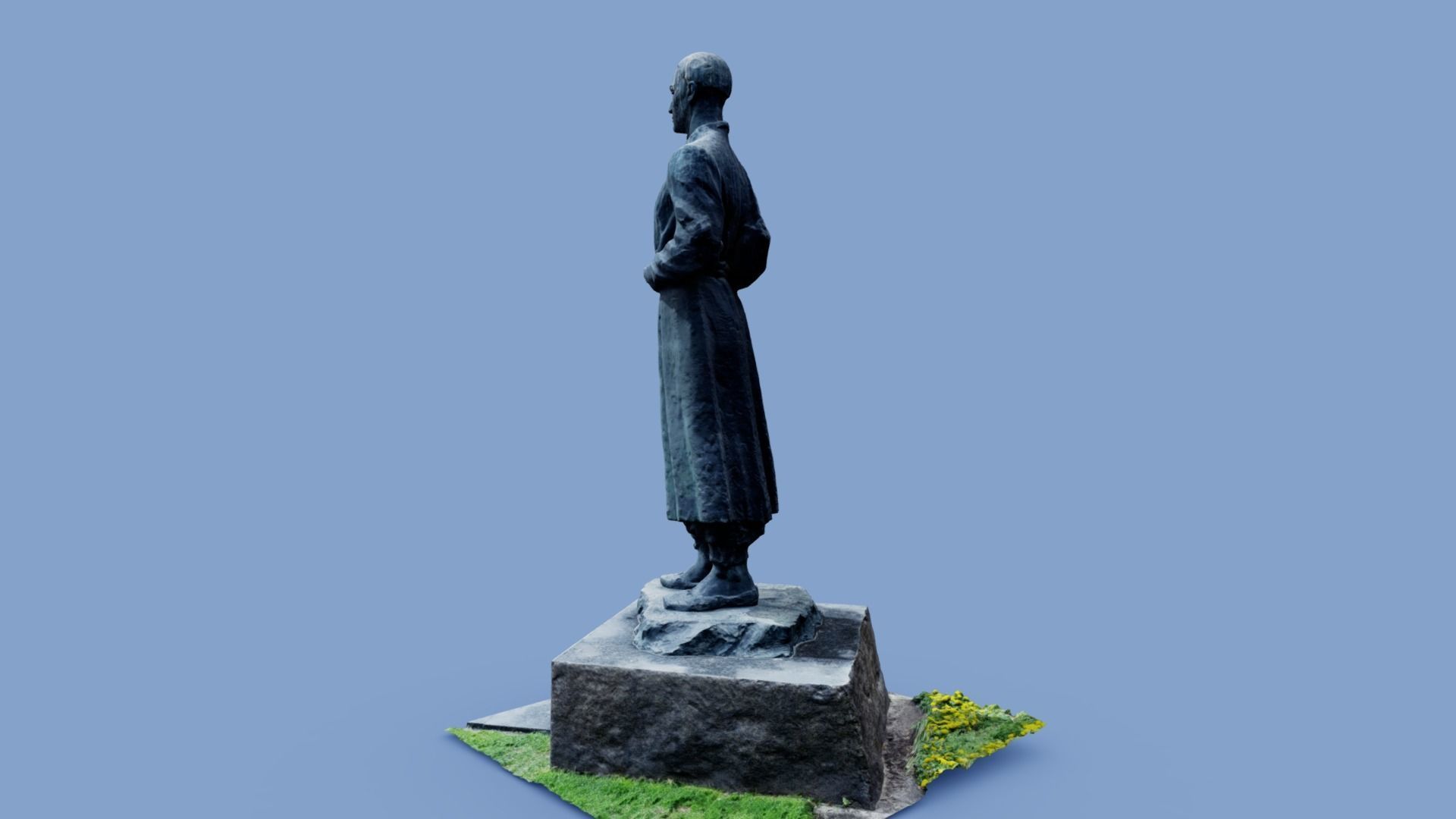 3D model - Gregory Skovoroda - Kyiv Ukraine - usdz gltf obj 3D model_12