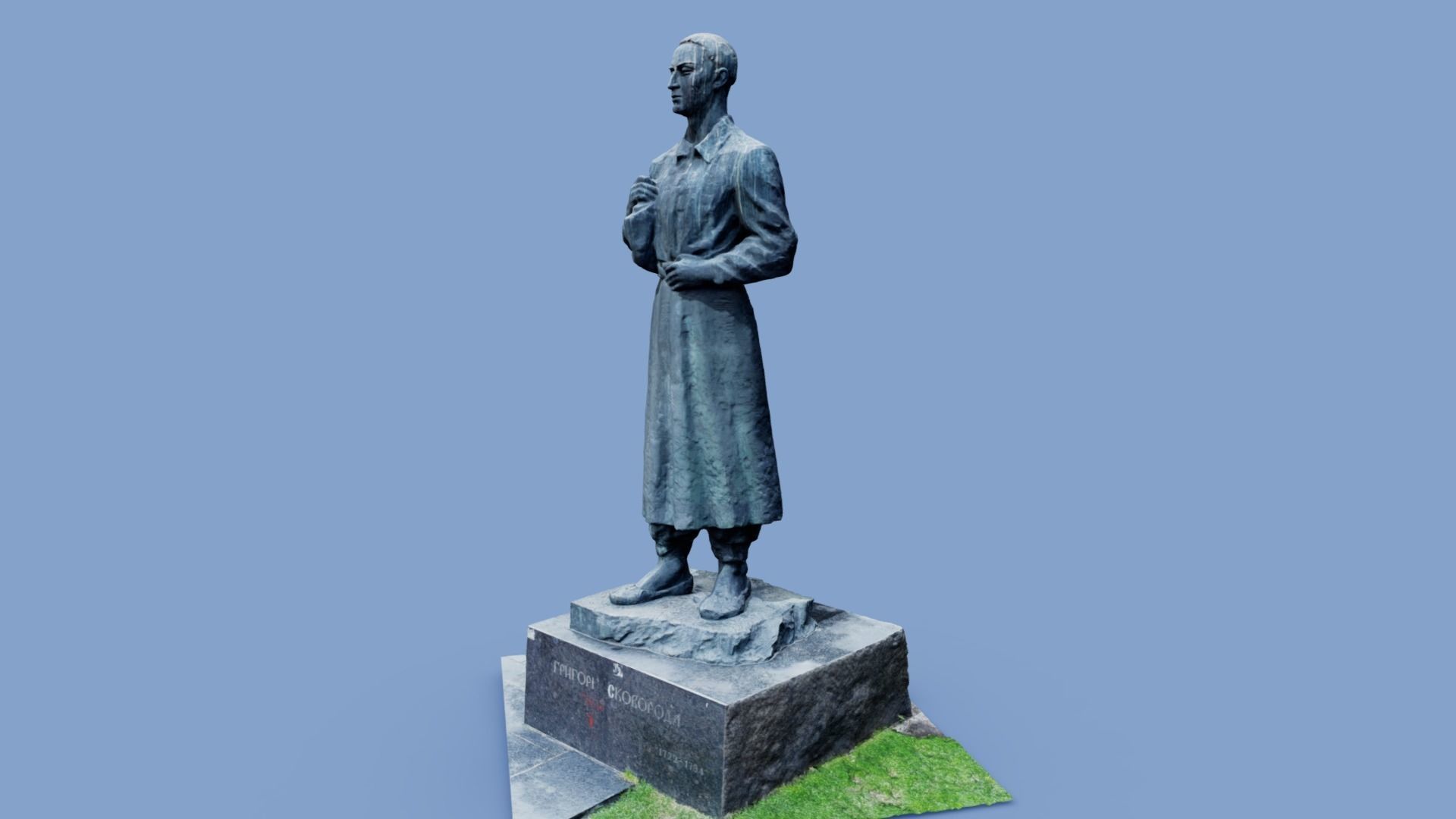 3D model - Gregory Skovoroda - Kyiv Ukraine - usdz gltf obj 3D model_1