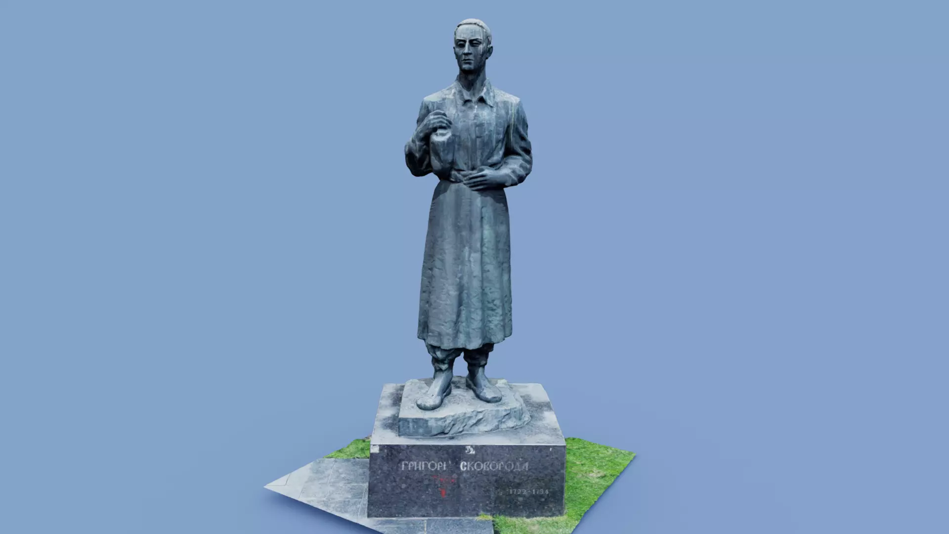 3D model - Gregory Skovoroda - Kyiv Ukraine - usdz gltf obj 3D model_0