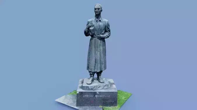 3D model - Gregory Skovoroda - Kyiv Ukraine - usdz gltf obj