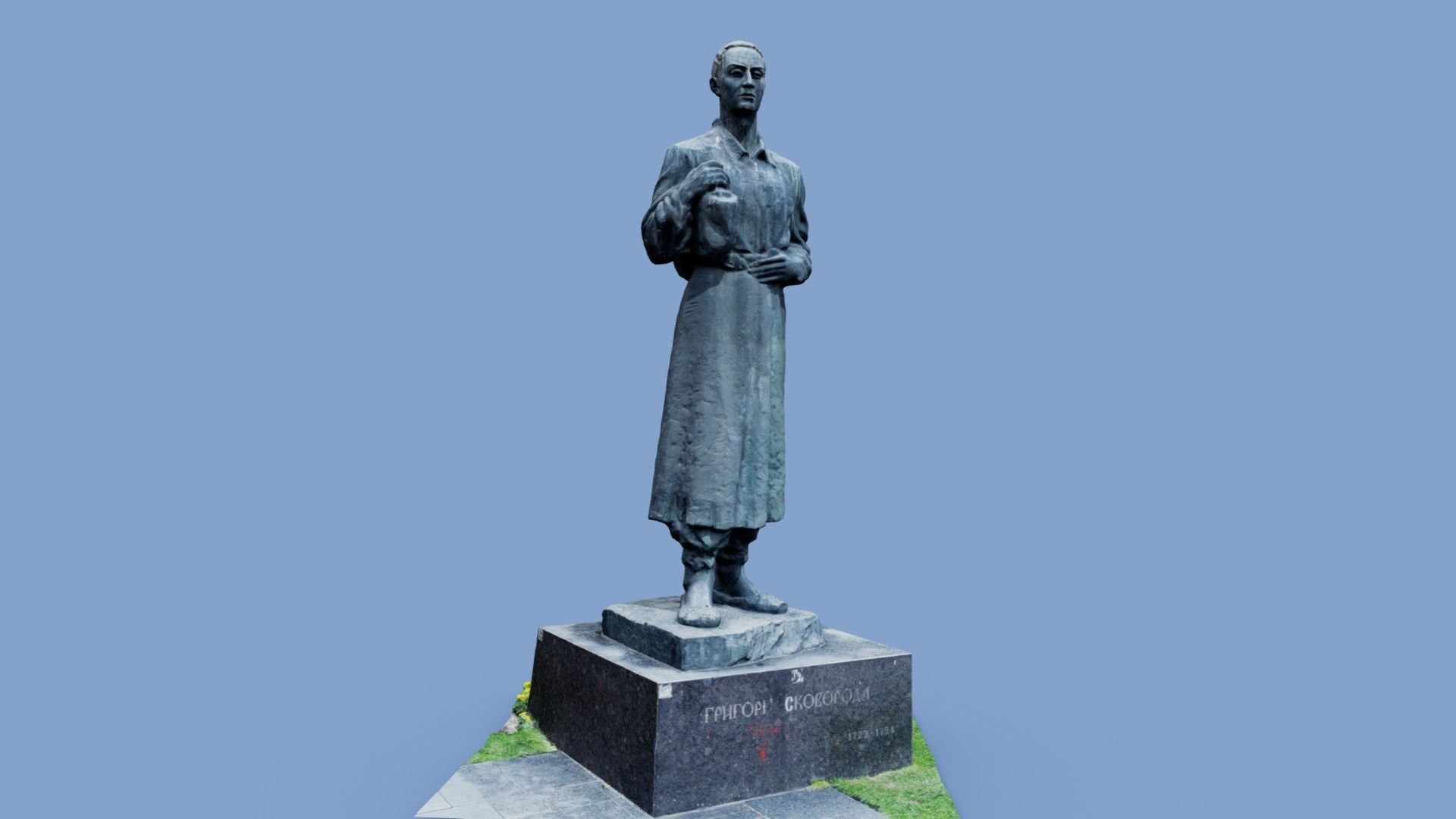 3D model - Gregory Skovoroda - Kyiv Ukraine - usdz gltf obj 3D model_20