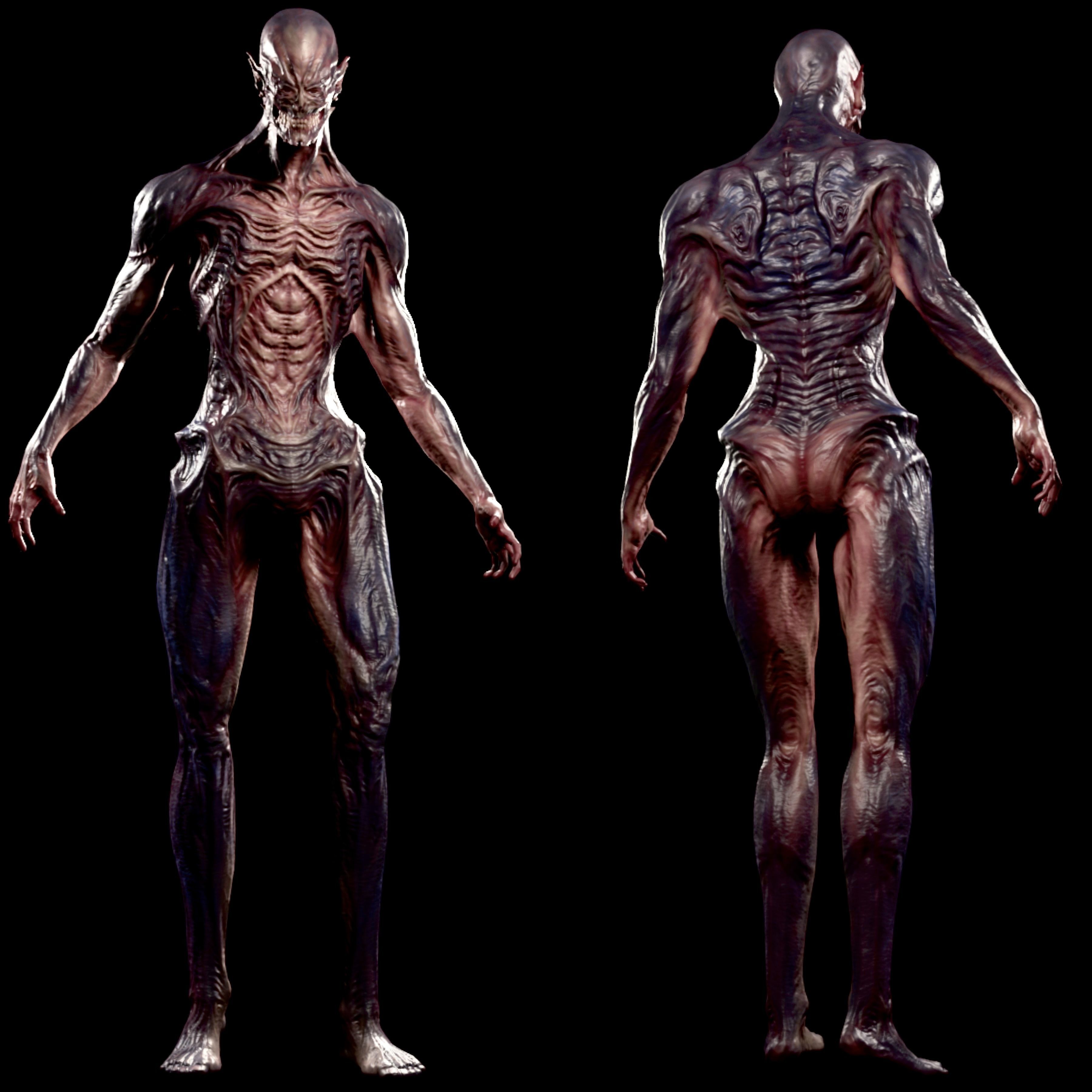 Bat original creature 3D model Low-poly 3D model_1