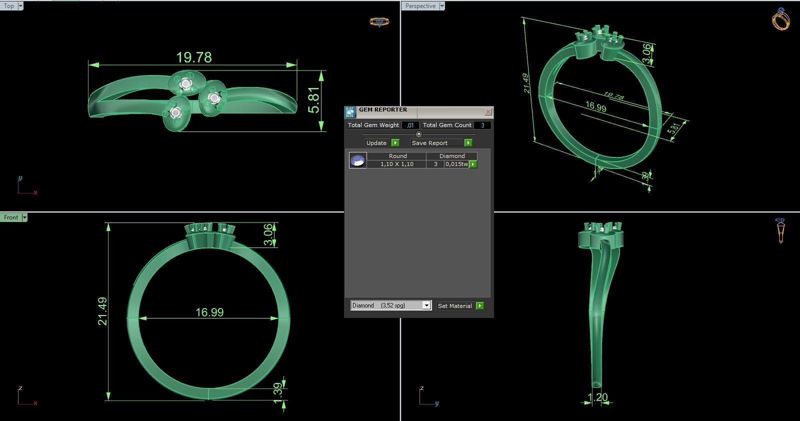 Minimalist Ring 567 3D print model_6