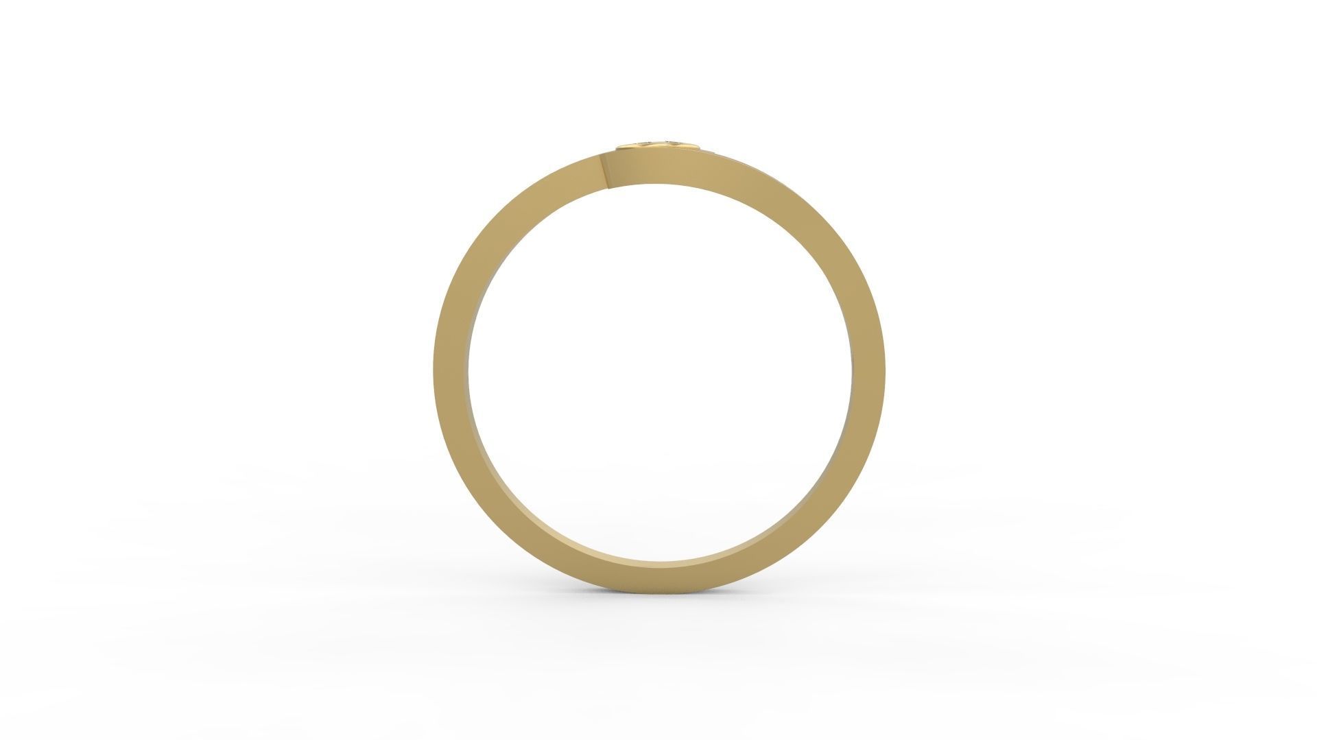 Minimalist Ring 584 3D print model_1