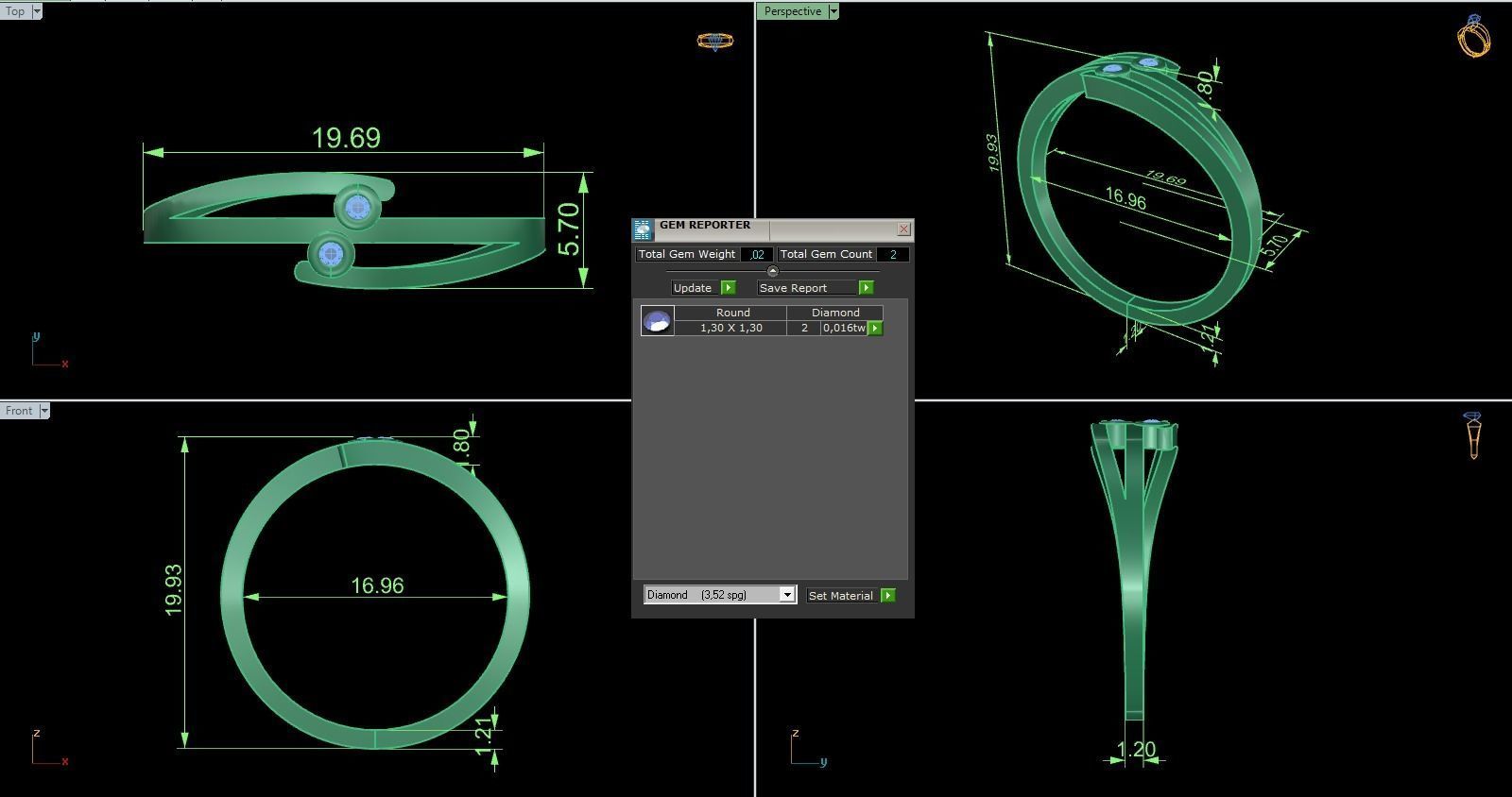 Minimalist Ring 584 3D print model_9