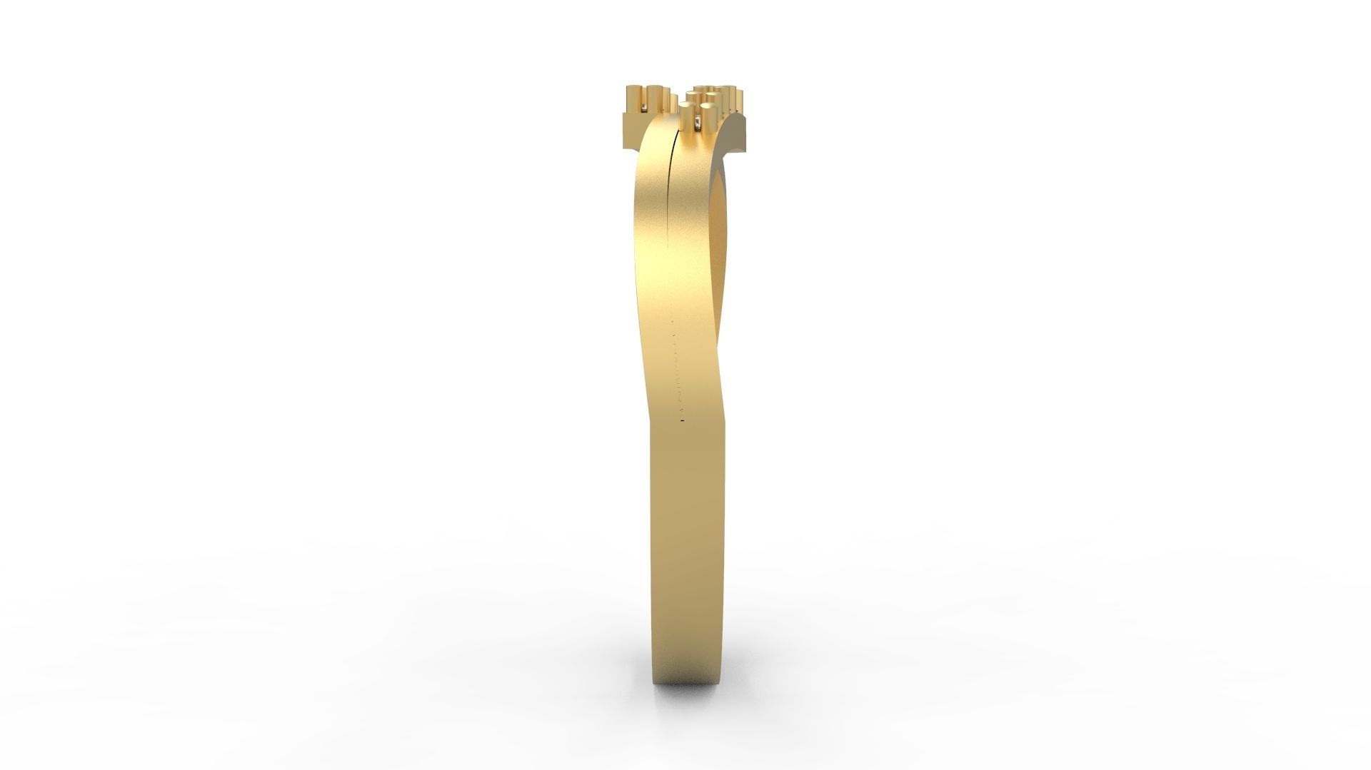 Minimalist Ring 583 3D print model_2