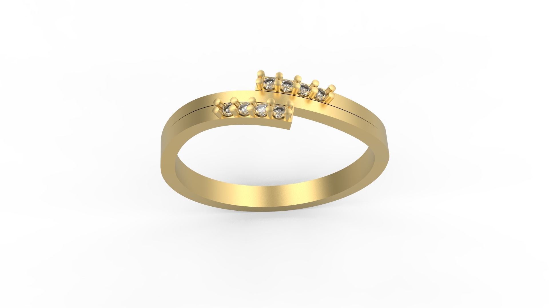 Minimalist Ring 583 3D print model_3