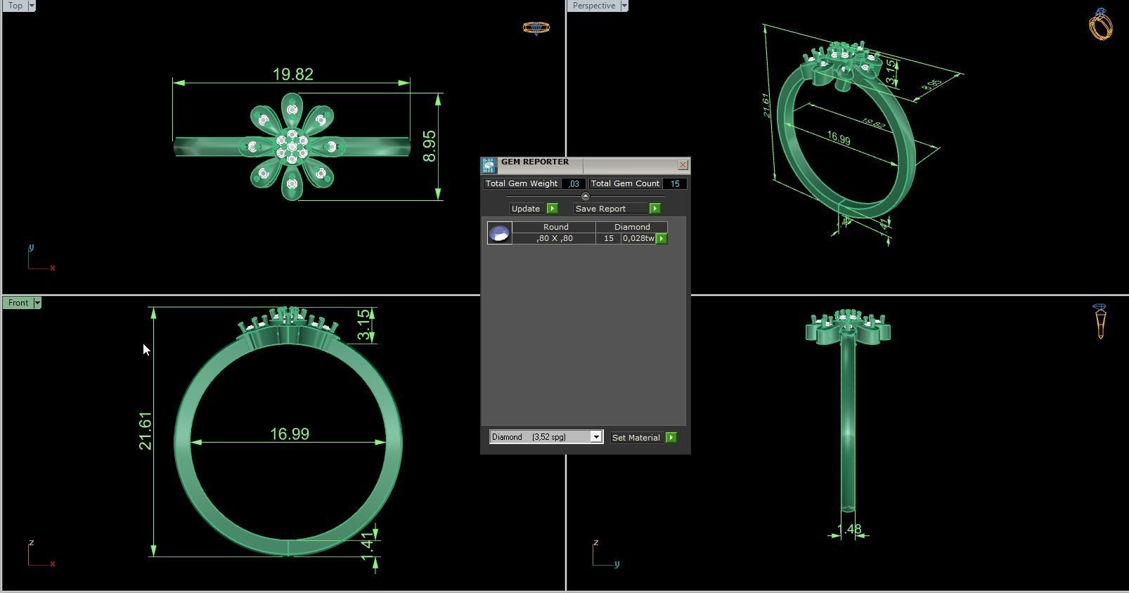 Minimalist Ring 582 3D print model_6