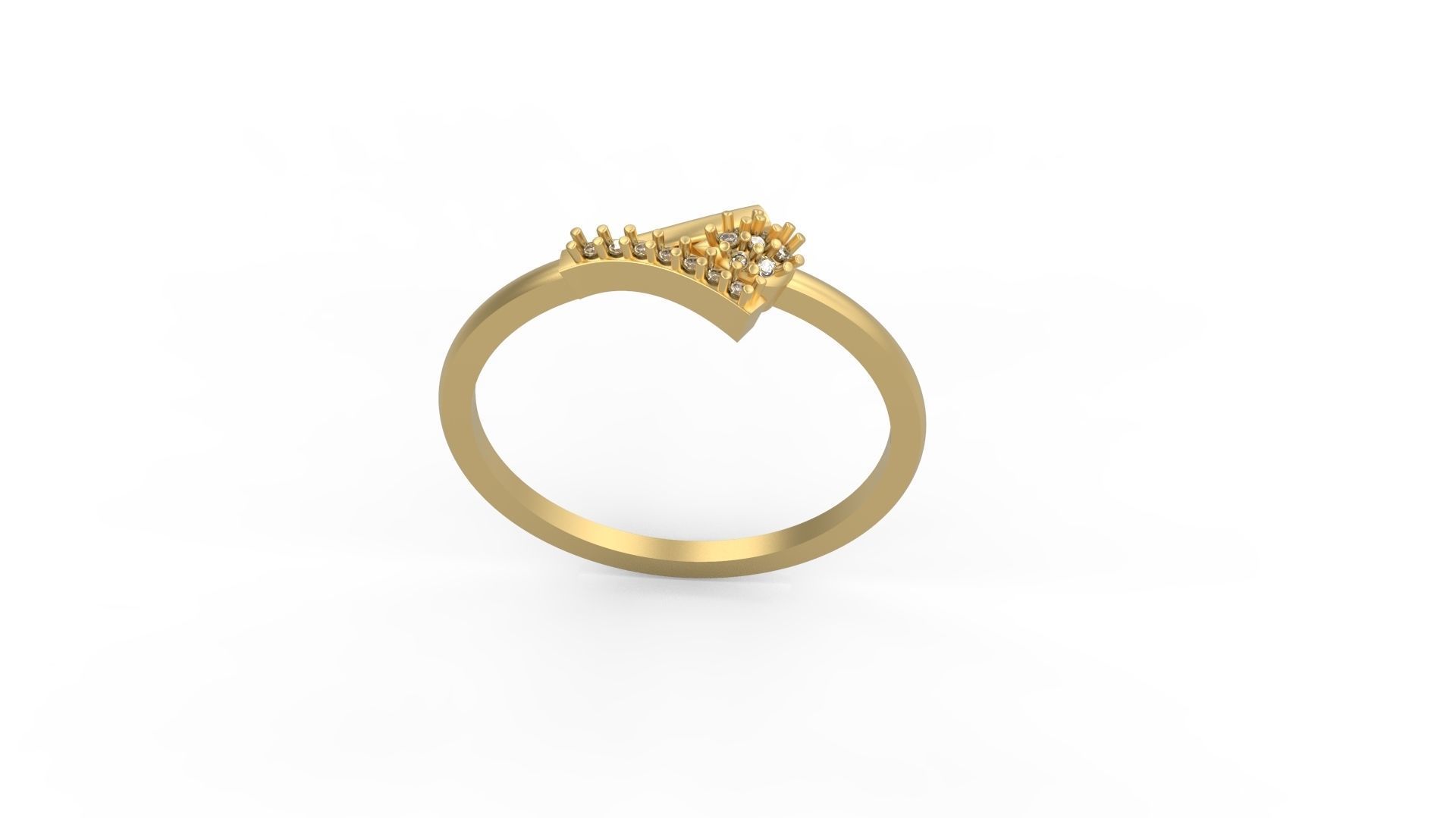 Minimalist Ring 581 3D print model_3