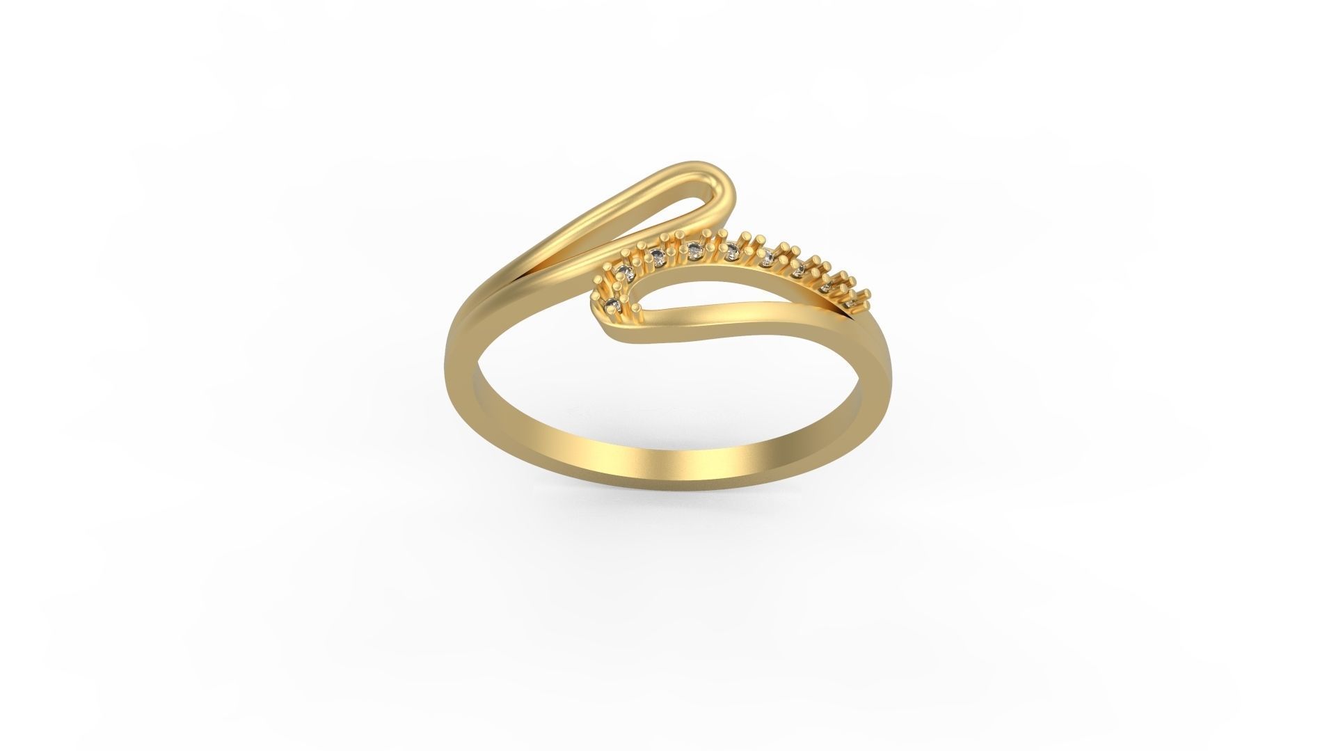 Minimalist Ring 589 3D print model_3