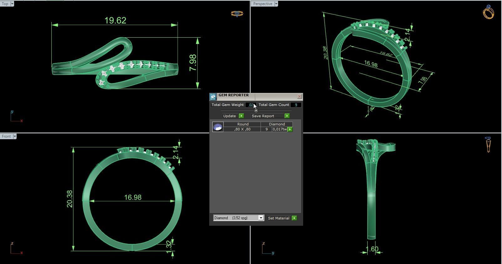 Minimalist Ring 589 3D print model_9