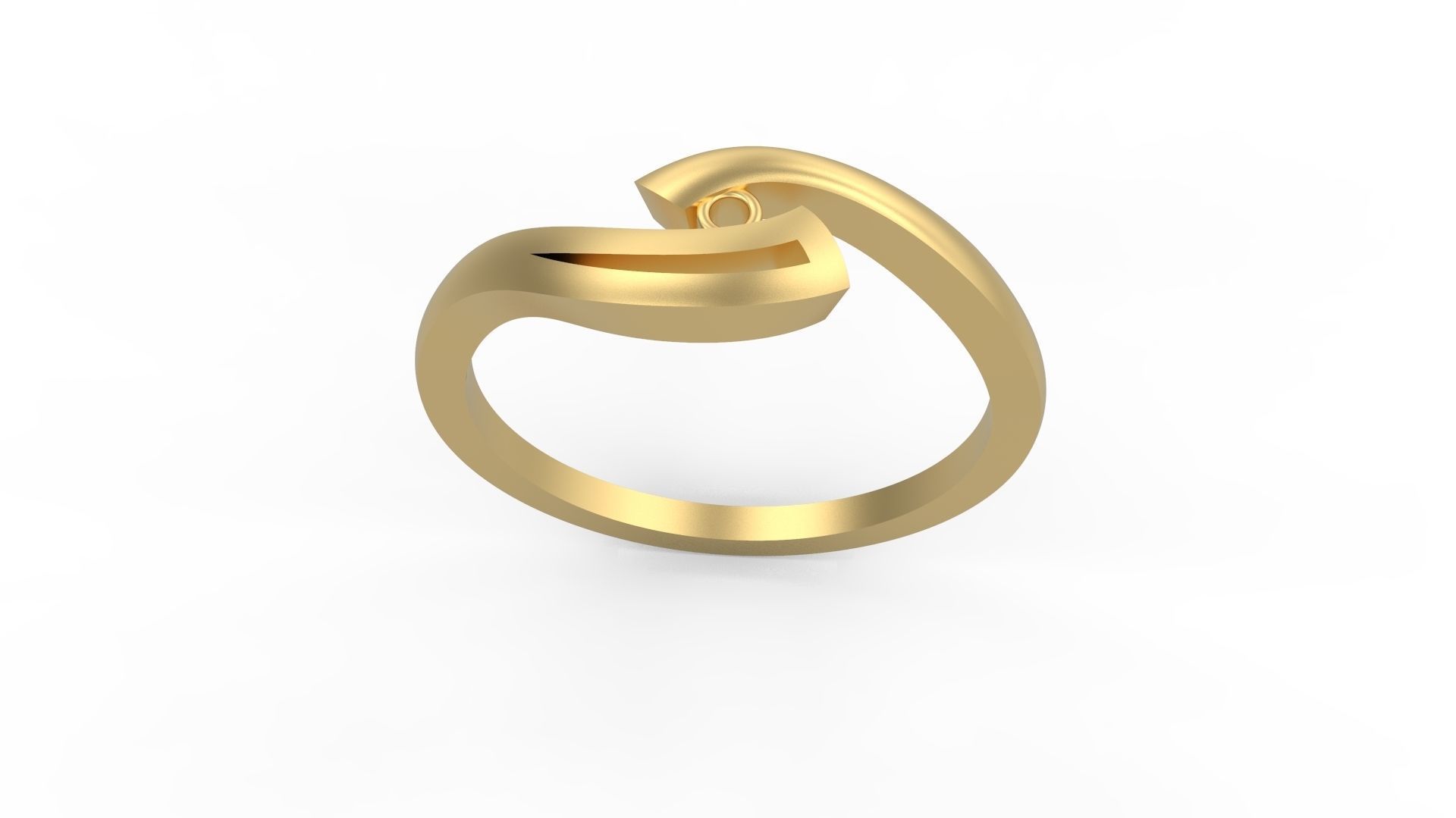 Minimalist Ring 588 3D print model_3