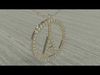 Alphabet Round Pendant with Diamond X 3D print model_1