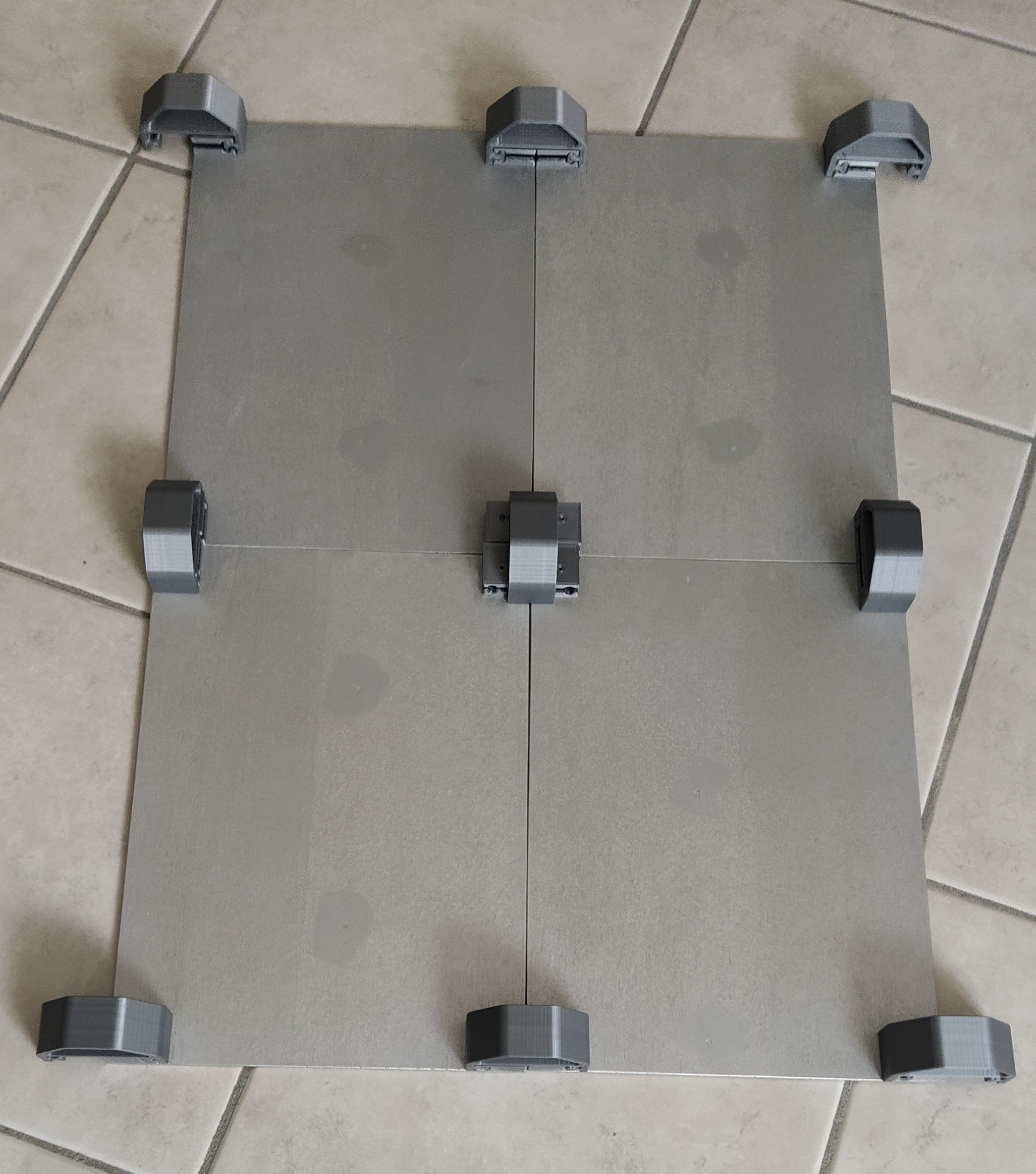 Modular table 3D print model_14