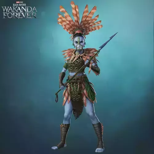 Namora spear weapons fan art