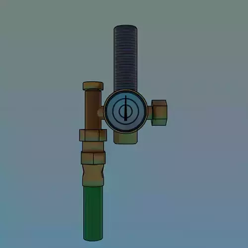 Flow Meter Free low-poly 3D model