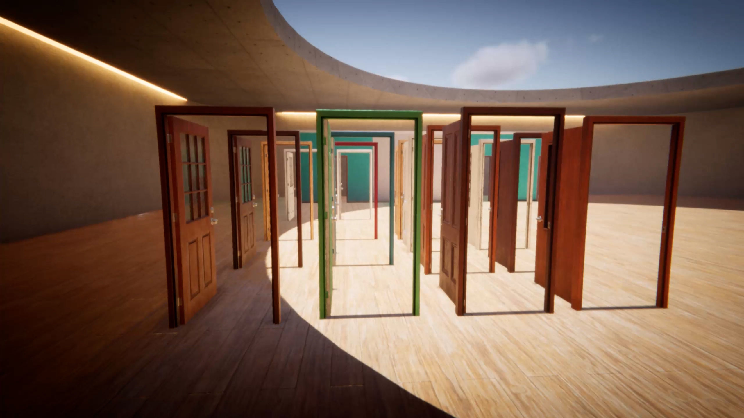 Door Collection Unity HDRP  Low-poly 3D model_27