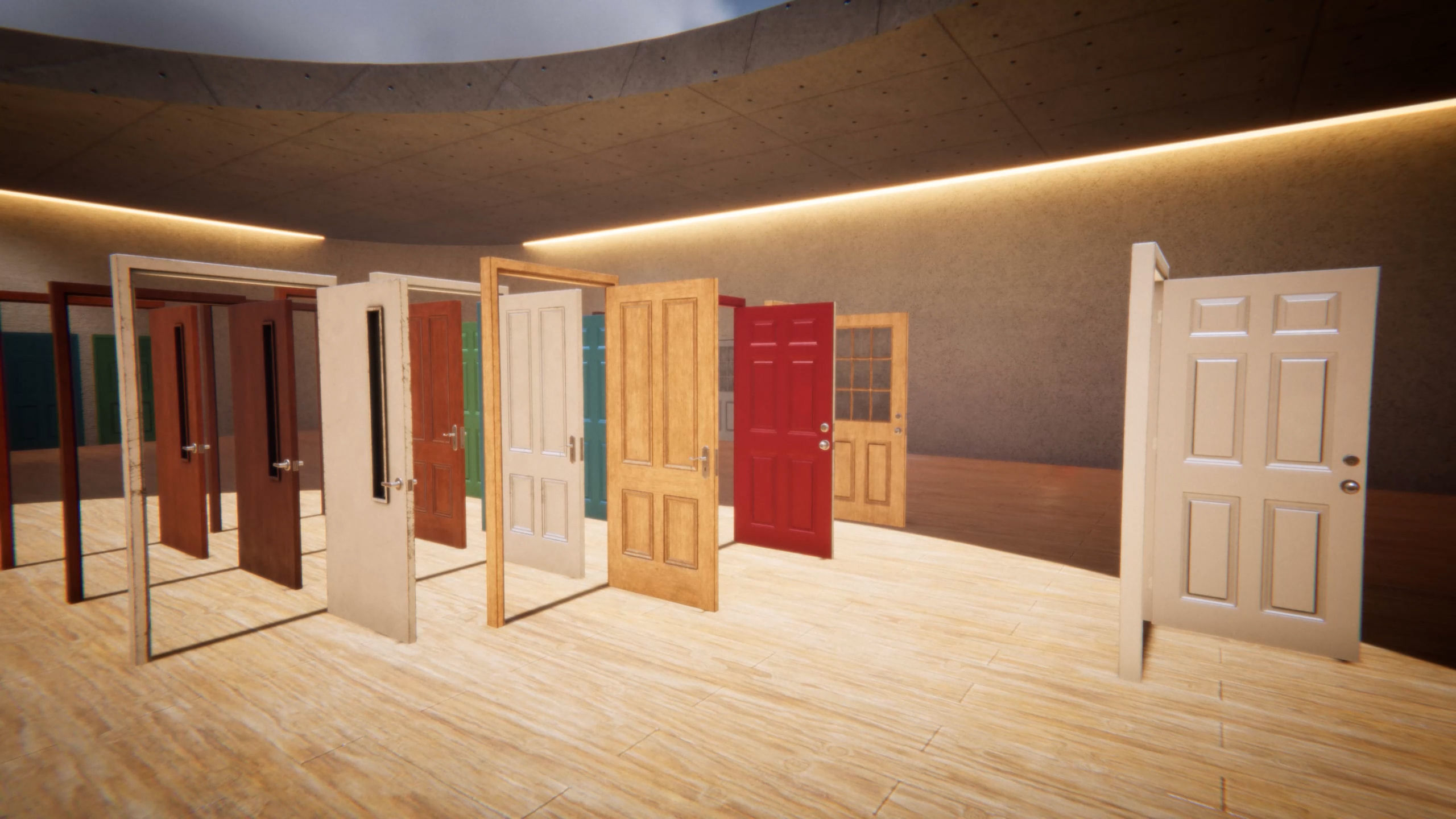 Door Collection Unity HDRP  Low-poly 3D model_24