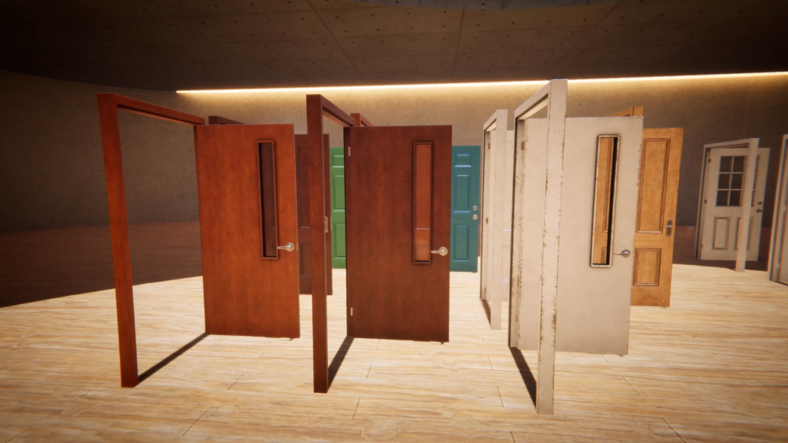 Door Collection Unity HDRP  Low-poly 3D model_28