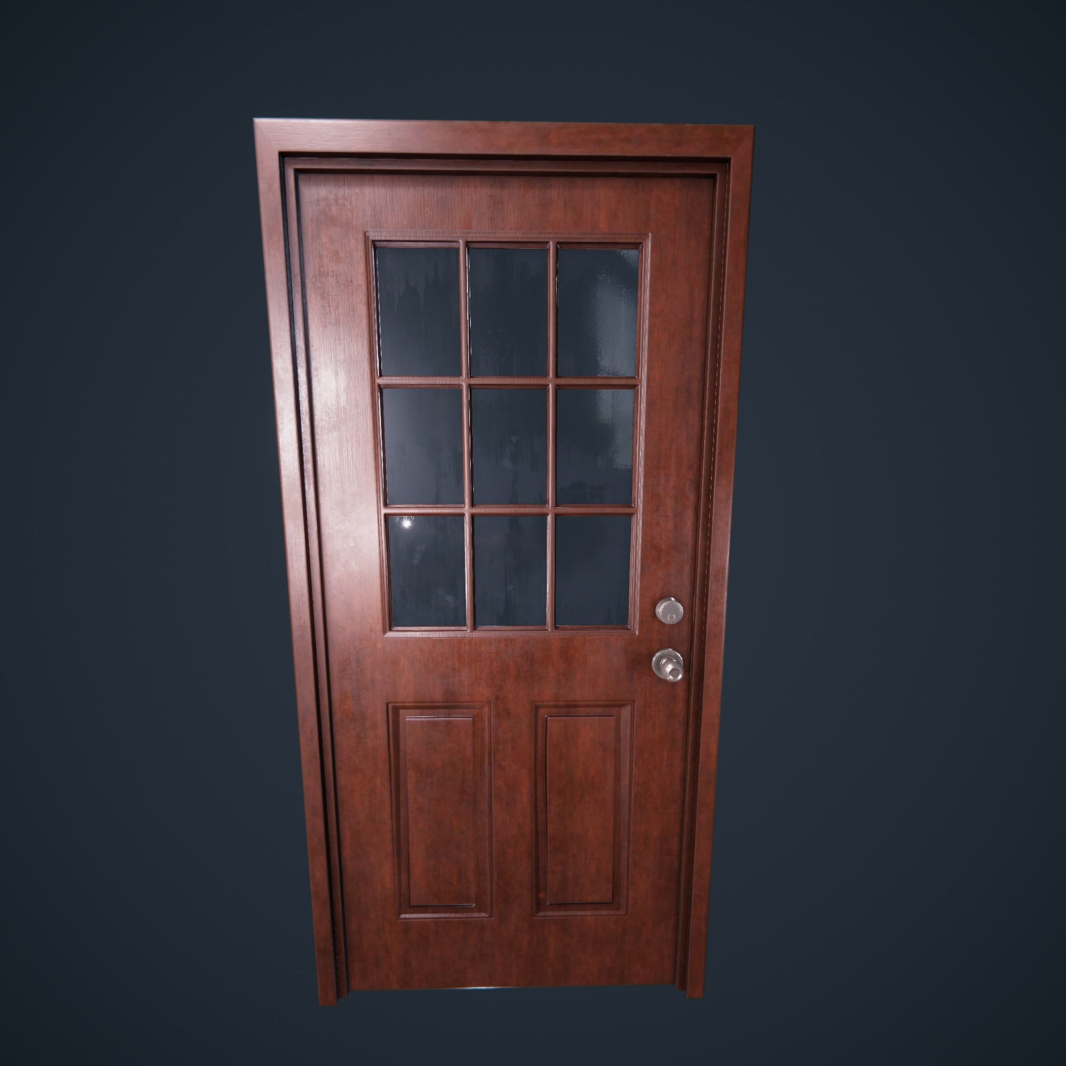 Door Collection Unity HDRP  Low-poly 3D model_9