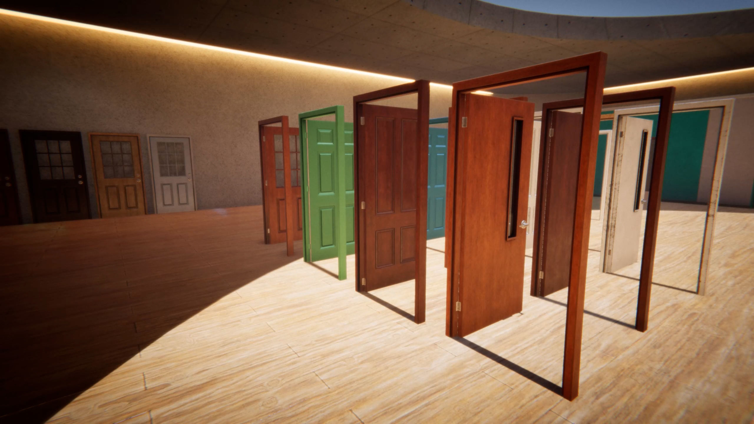 Door Collection Unity HDRP  Low-poly 3D model_29