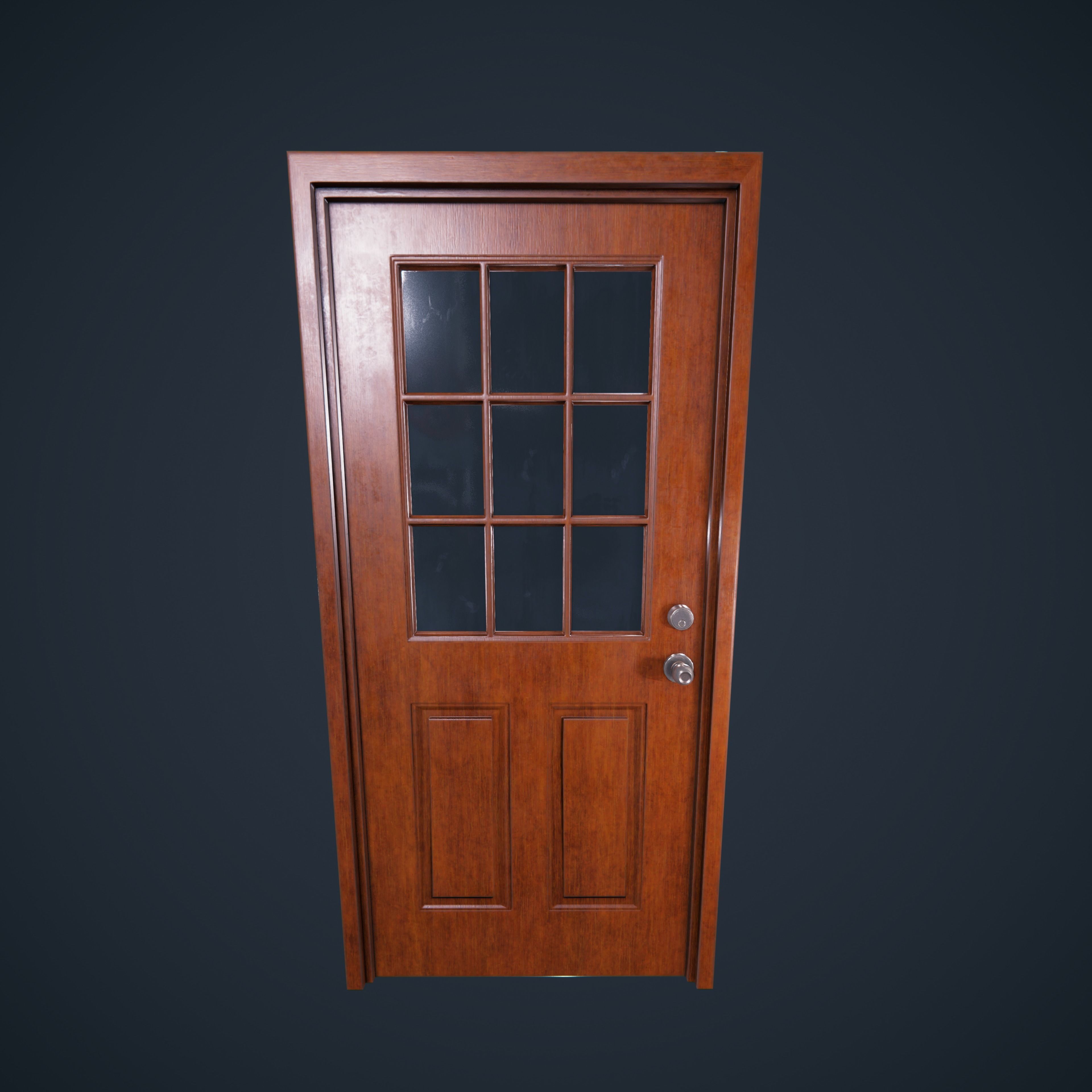Door Collection Unity HDRP  Low-poly 3D model_8