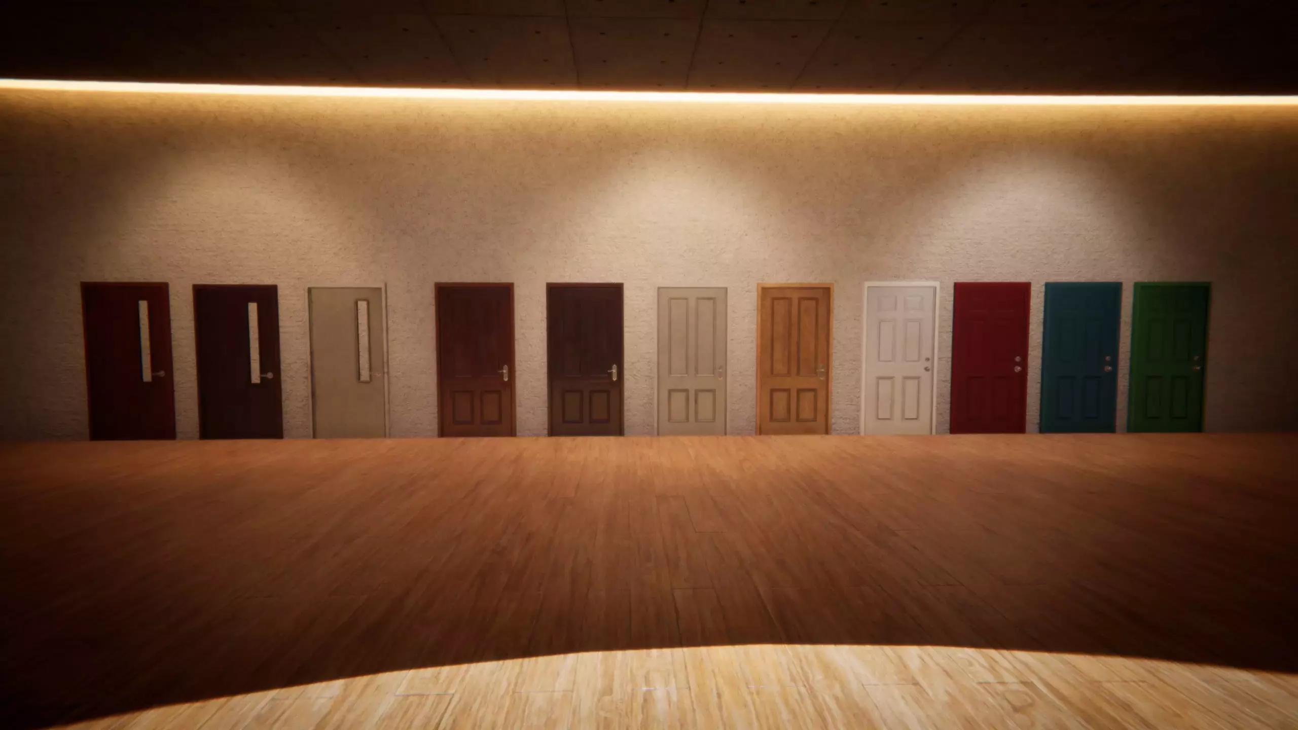 Door Collection Unity HDRP  Low-poly 3D model_0