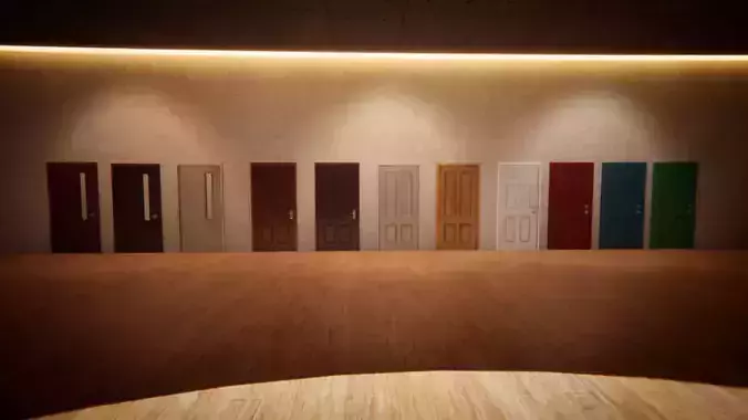 Door Collection Unity HDRP  Low-poly 3D model