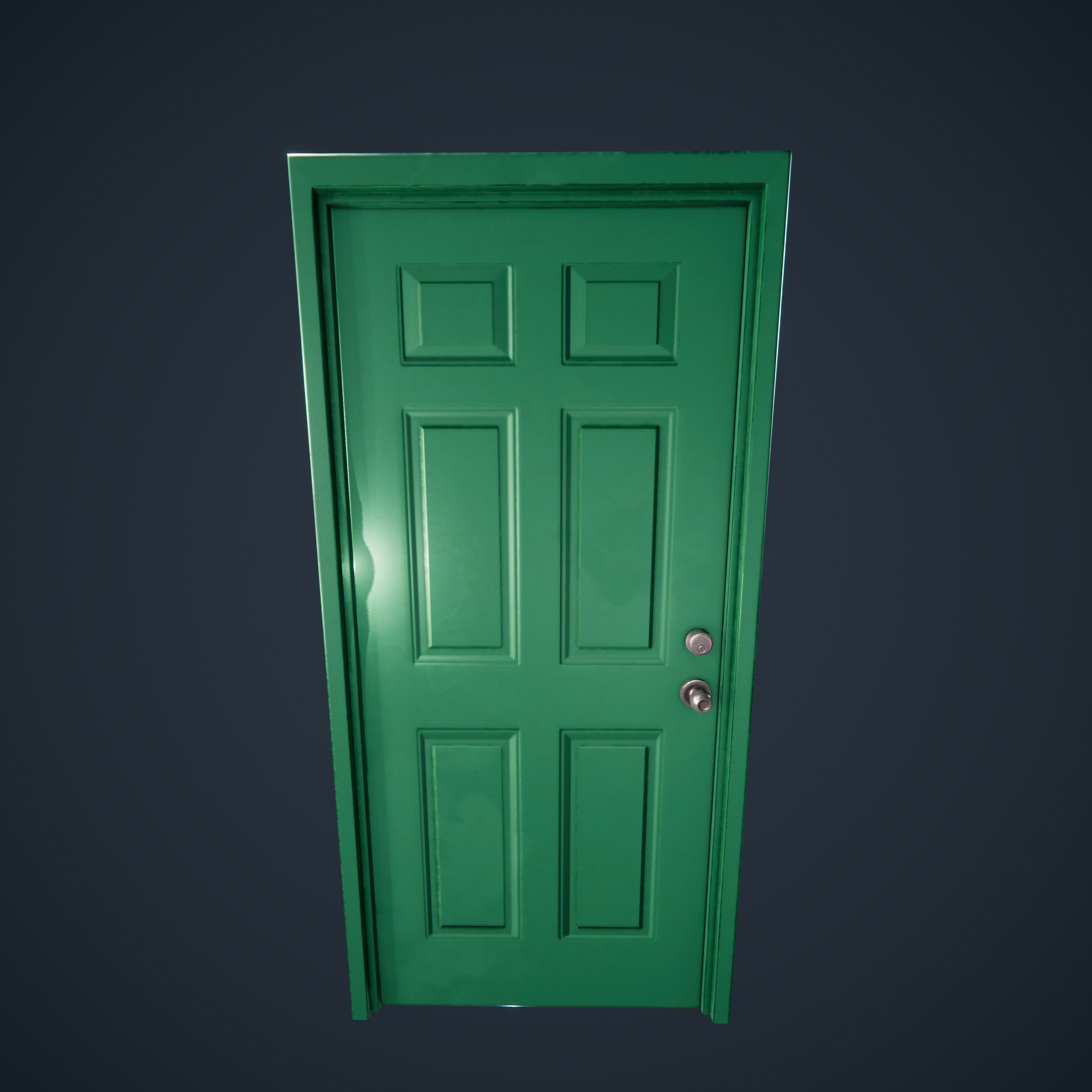 Door Collection Unity HDRP  Low-poly 3D model_10