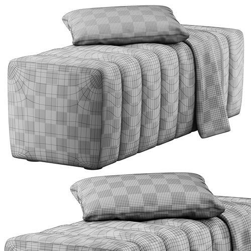 Caraeme Bench by Marina Home 3D model 6