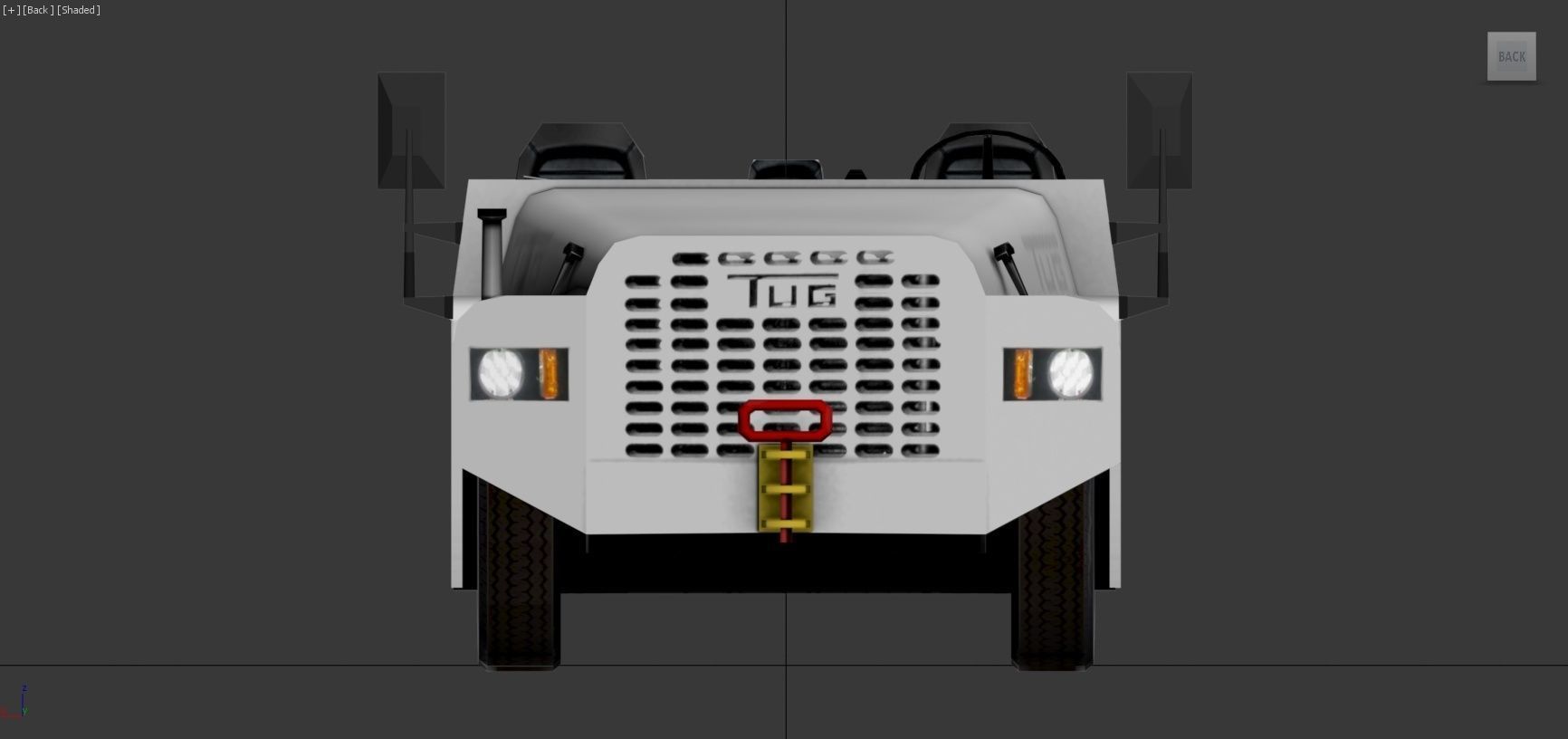 Aircraft TUG Model MT Tow Tractor low poly Low-poly 3D model_7