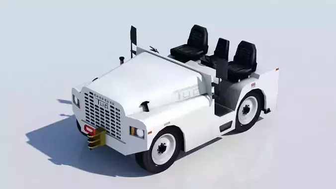 Aircraft TUG Model MT Tow Tractor low poly Low-poly 3D model