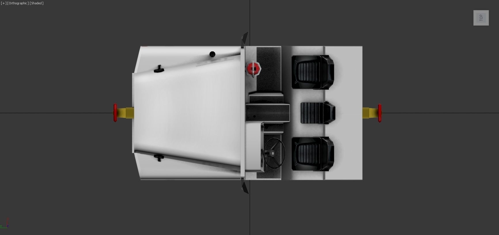 Aircraft TUG Model MT Tow Tractor low poly Low-poly 3D model_6