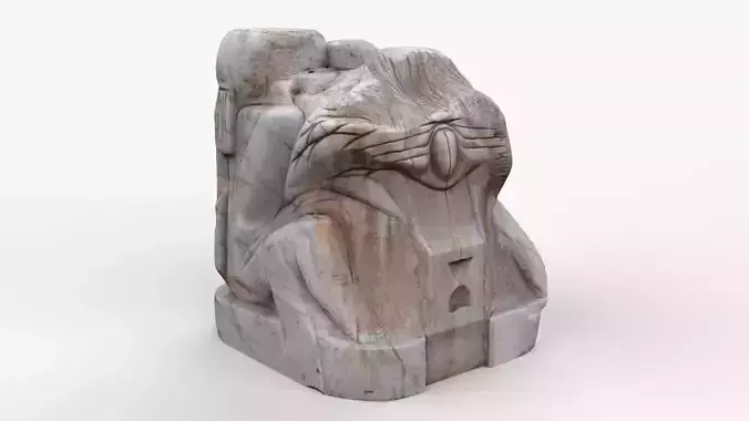Absract Cube Scan Low-poly 3D model