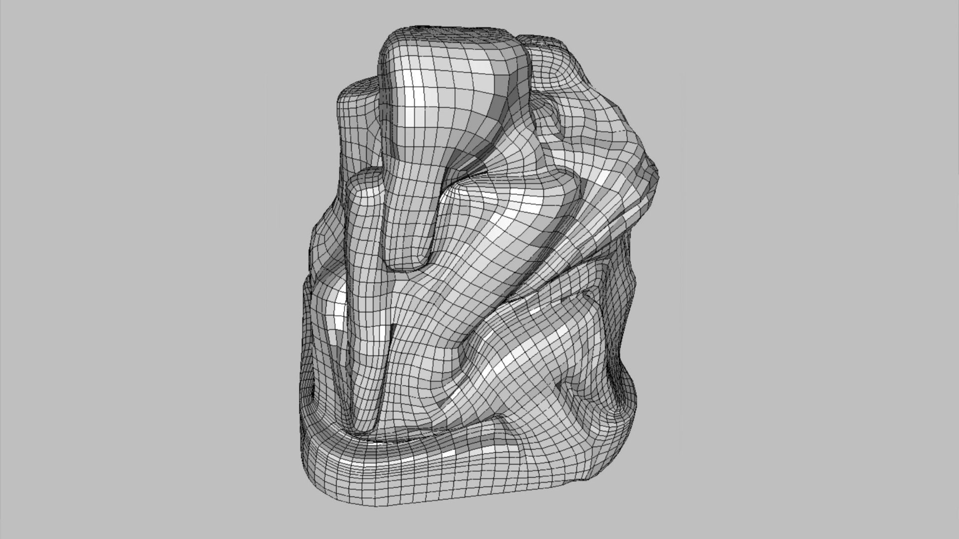 Absract Cube Scan Low-poly 3D model_29