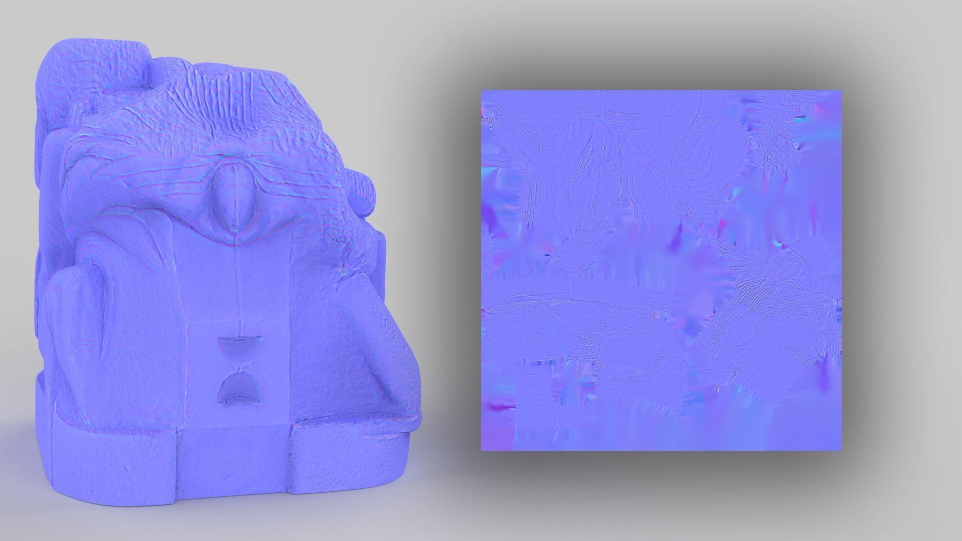 Absract Cube Scan Low-poly 3D model_22