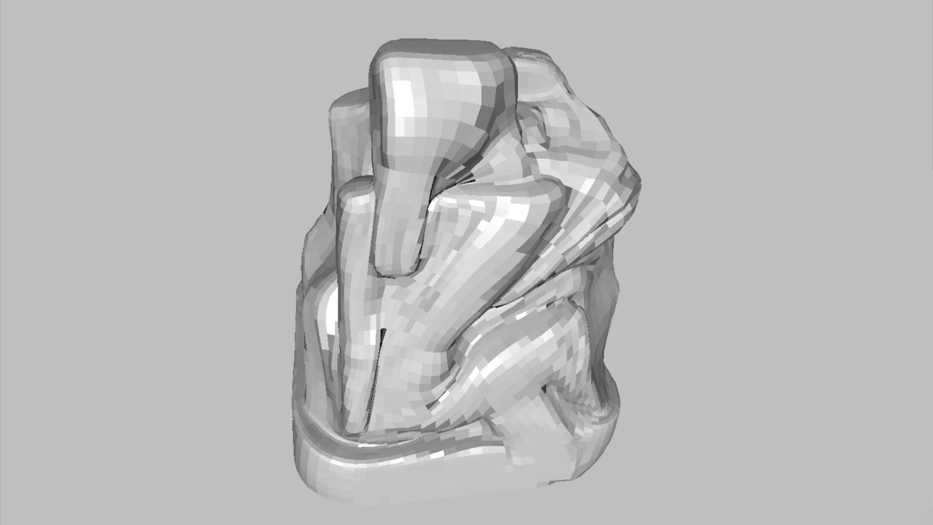 Absract Cube Scan Low-poly 3D model_30